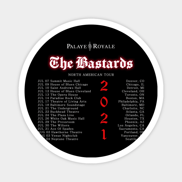 PL BASTARDS 2021 WITH DATES Magnet by jj810